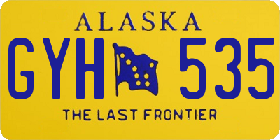 AK license plate GYH535