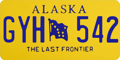 AK license plate GYH542