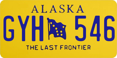 AK license plate GYH546