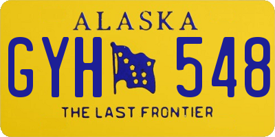 AK license plate GYH548