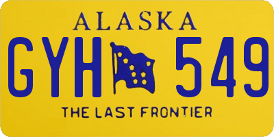 AK license plate GYH549