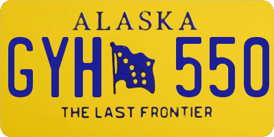 AK license plate GYH550