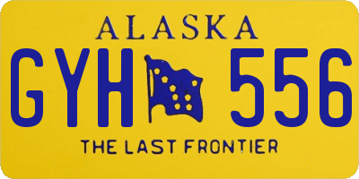 AK license plate GYH556
