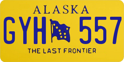 AK license plate GYH557