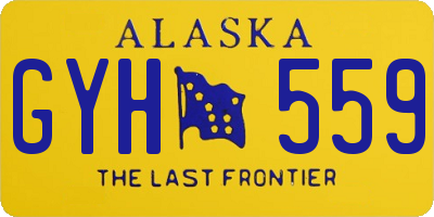 AK license plate GYH559
