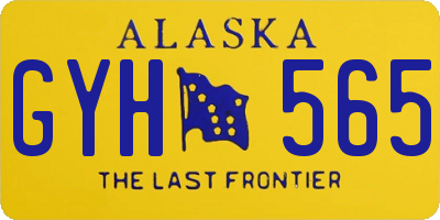 AK license plate GYH565