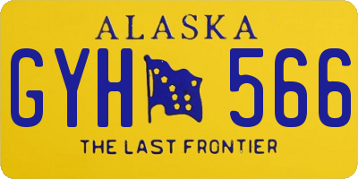 AK license plate GYH566