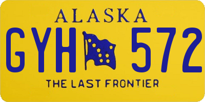 AK license plate GYH572