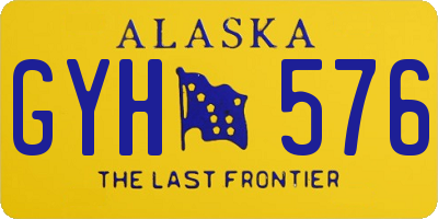 AK license plate GYH576