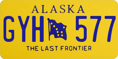 AK license plate GYH577