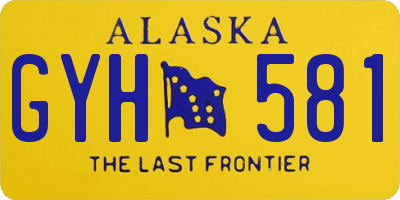 AK license plate GYH581