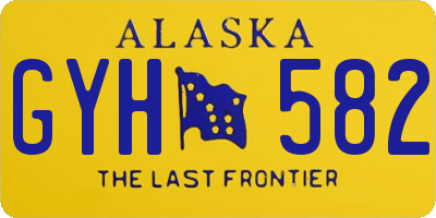 AK license plate GYH582