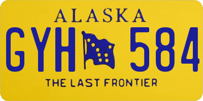 AK license plate GYH584