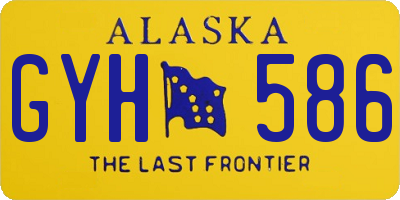 AK license plate GYH586