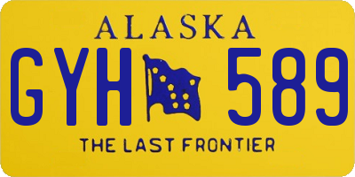 AK license plate GYH589