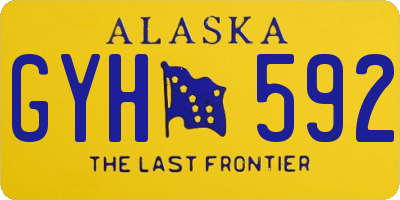 AK license plate GYH592