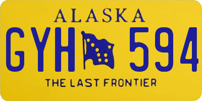 AK license plate GYH594