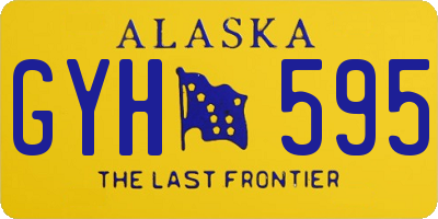 AK license plate GYH595