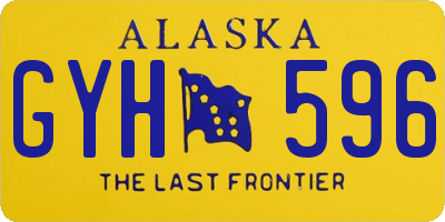 AK license plate GYH596