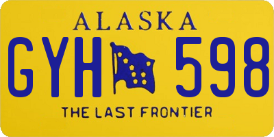AK license plate GYH598