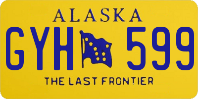 AK license plate GYH599