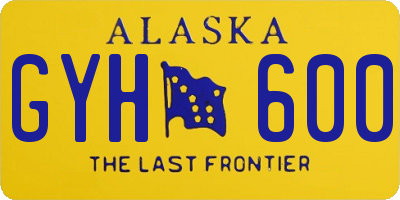 AK license plate GYH600
