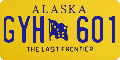 AK license plate GYH601