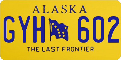 AK license plate GYH602