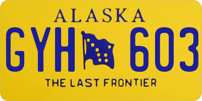 AK license plate GYH603