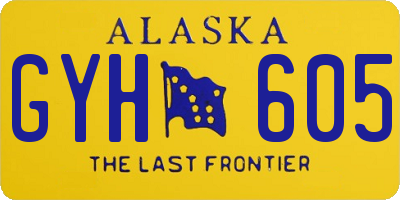 AK license plate GYH605