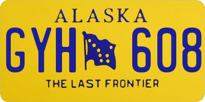 AK license plate GYH608