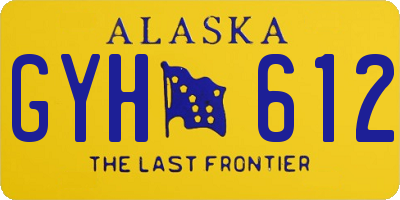 AK license plate GYH612