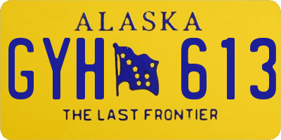 AK license plate GYH613