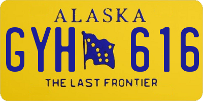 AK license plate GYH616