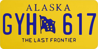 AK license plate GYH617