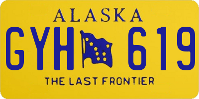 AK license plate GYH619