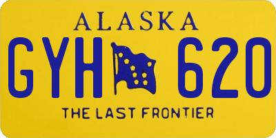 AK license plate GYH620
