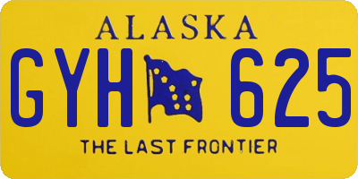 AK license plate GYH625