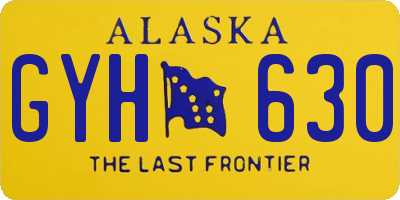 AK license plate GYH630