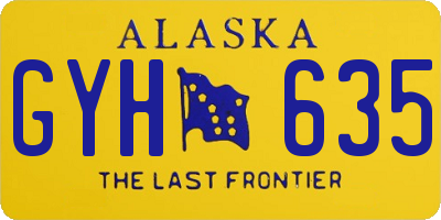 AK license plate GYH635
