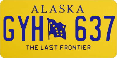 AK license plate GYH637