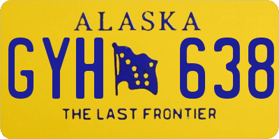 AK license plate GYH638