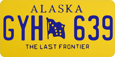 AK license plate GYH639