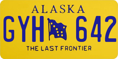 AK license plate GYH642