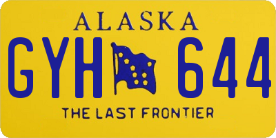 AK license plate GYH644