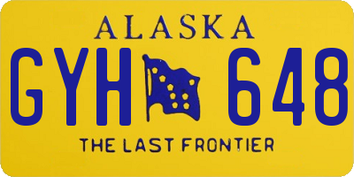 AK license plate GYH648
