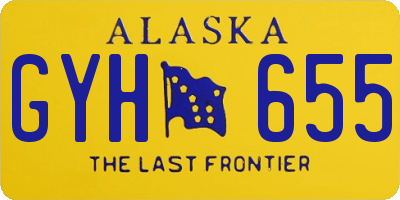 AK license plate GYH655