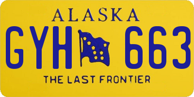 AK license plate GYH663