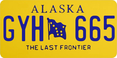 AK license plate GYH665