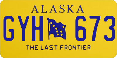 AK license plate GYH673